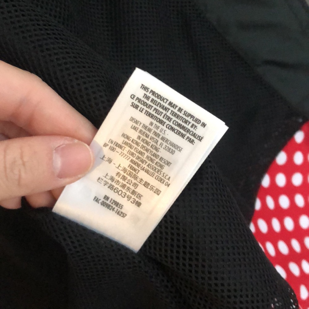 Small Disney Minnie rain jacket zip hoodie black - Picture 11 of 11
